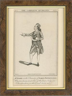 Thornthwaite after James Roberts - 1776 Engraving, Mr Dodd As Lord Foppington