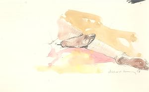 Richard J.S. Young - 20th Century Watercolour, Feet Study