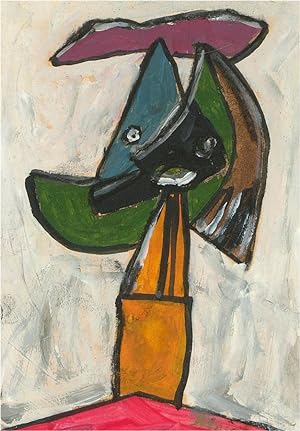 Imagen del vendedor de Manner of Picasso - 20th Century Acrylic, Fractured Portrait a la venta por Sulis Fine Art