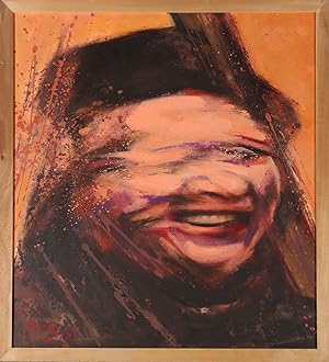 Clifford Hanley (1948-2021) - Framed 1996 Oil, Funny As .