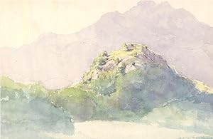 Imagen del vendedor de Jonathan Sainsbury (B.1951) - Signed and dated 1991 Watercolour, Misty Mountains a la venta por Sulis Fine Art