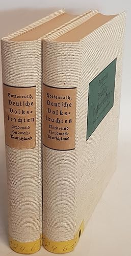 Bild des Verkufers fr Deutsche Volkstrachten - stdtische und lndliche - vom XVI. Jahrhundert an bis um die Mitte des XIX. Jahrhunderts (2 Bnde) - Bd.I: Volkstrachten aus Sd- und Sdwest-Deutschland/ Bd.II: Volkstrachten aus West- und Nordwest-Deutschland. zum Verkauf von books4less (Versandantiquariat Petra Gros GmbH & Co. KG)