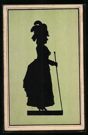 Immagine del venditore per Knstler-Ansichtskarte Der Goethe-Kreis in Silhouetten: Anna Amalia venduto da Bartko-Reher