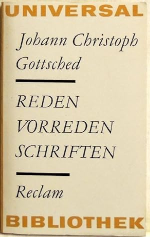 Bild des Verkufers fr Reden, Vorreden, Schriften; zum Verkauf von Peter-Sodann-Bibliothek eG