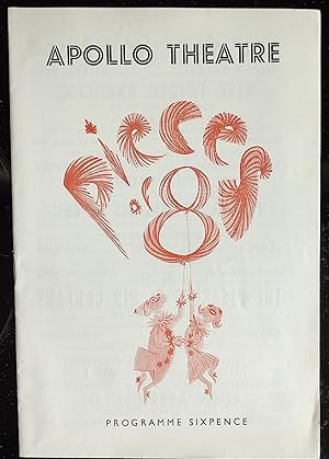 Bild des Verkufers fr Pieces Of Eight Apollo Theatre programme (Fenella Fielding, Kenneth Williams) zum Verkauf von Shore Books