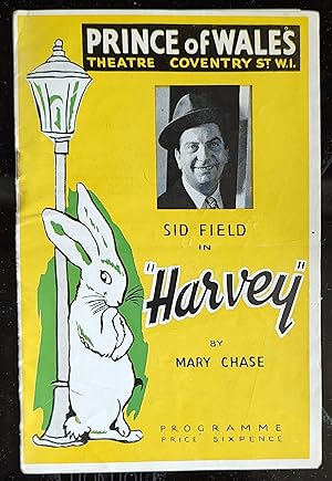 Seller image for Harvey (Sid Field) Prince of Wales Theatre programme for sale by Shore Books