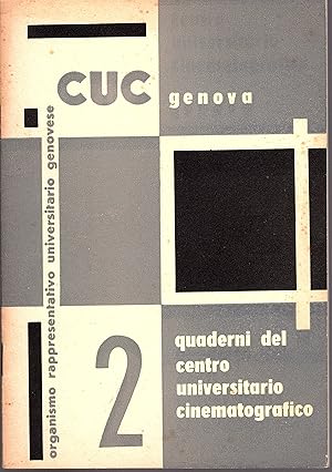 Immagine del venditore per Quaderni del Centro Universitario Cinematografico (CUC) Genova. Quederno 2, Gennaio 1957 venduto da Gilibert Libreria Antiquaria (ILAB)