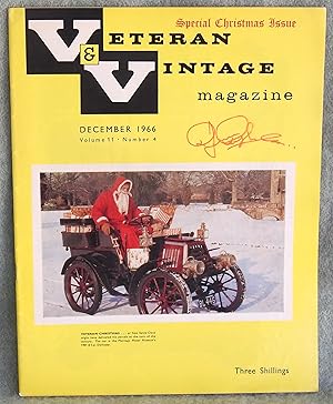 Image du vendeur pour V & V Veteran & Vintage Magazine December 1966 Volume 11 Number 4 - Special Christmas Issue mis en vente par Argyl Houser, Bookseller