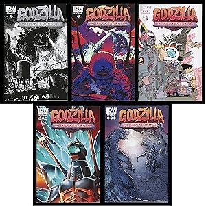 Imagen del vendedor de Godzilla Half-Century War RI Variant Comic Set 1-2-3-4-5 Lot Hedorah Ghidorah a la venta por CollectibleEntertainment