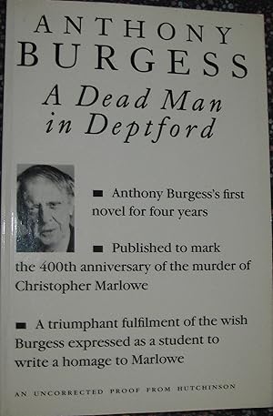 Imagen del vendedor de A Dead Man in Deptford****PROOF a la venta por eclecticbooks