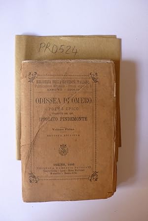 Odissea, poema epico tradotto da Ippolito Pindemonte