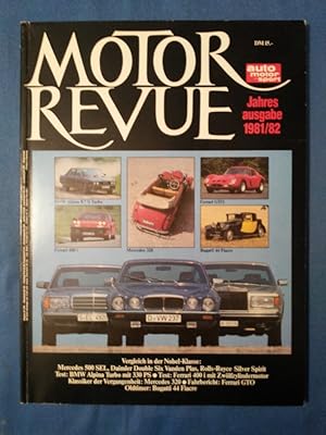 Seller image for Motor Revue. Jahresausgabe 1981/82. auto motor Sport. for sale by Antiquariat BehnkeBuch