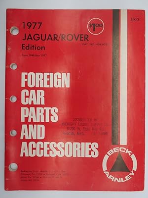 1977 JAGUAR/ROVER EDITION FROM 1948 THRU 1977 FOREIGN CAR PARTS AND ACCESSORIES Cat. No. 404-6181