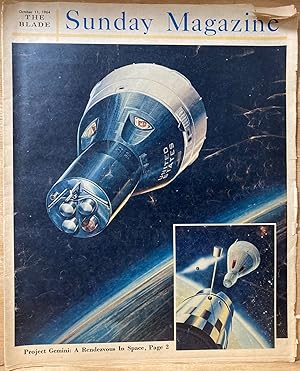 Seller image for The Blade Sunday Magazine October 11, 1964: Project Gemeni: A Rendezvous in Space for sale by Recycled Books & Music