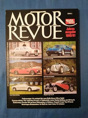 Seller image for Motor Revue. Jahresausgabe 1980/81. auto motor Sport. for sale by Antiquariat BehnkeBuch