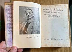 Image du vendeur pour FAIRBAIRN OF JESUS: BEING THE PERSONAL REMISICENCES OF STEVE FAIRBAIRN IN AUSTRALIA, CAMBRIDGE, AND ELSEWHERE. mis en vente par Burwood Books