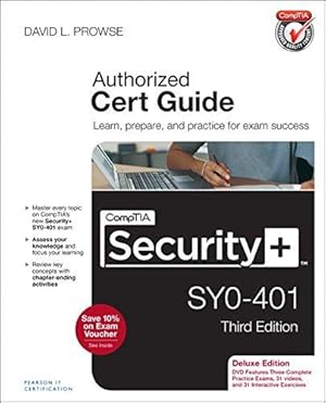 Imagen del vendedor de CompTIA Security+ SY0-401 Cert Guide, Deluxe Edition a la venta por WeBuyBooks