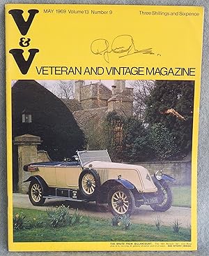 Bild des Verkufers fr V & V Veteran and Vintage Magazine May 1969 Volume 13 Number 9 zum Verkauf von Argyl Houser, Bookseller