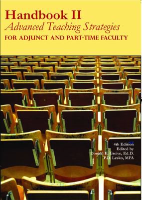 Imagen del vendedor de Handbook : Advanced Teaching Strategies for Adjunct and Part-time Faculty a la venta por GreatBookPrices