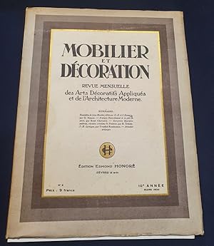 Mobilier et Décoration - Revue Mensuelle des Arts Décoratifs Appliqués et de l'Architecture Moder...