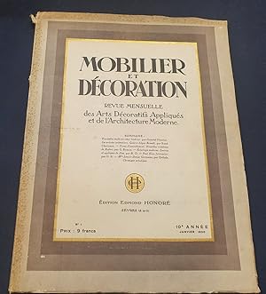 Mobilier et Décoration - Revue Mensuelle des Arts Décoratifs Appliqués et de l'Architecture Moder...