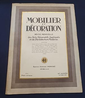 Mobilier et Décoration - Revue Mensuelle des Arts Décoratifs Appliqués et de l'Architecture Moder...