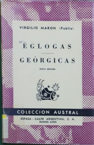 Imagen del vendedor de Eglogas Geórgicas a la venta por Librería Alonso Quijano