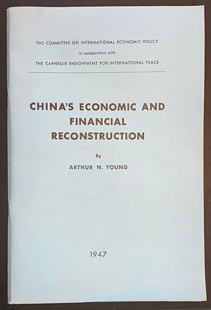 Seller image for China's Economic and Financial Reconstruction for sale by Bolerium Books Inc.