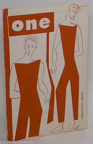 Immagine del venditore per ONE: the homosexual magazine vol. 3, #7, July, 1955: A Change in America's Sex Laws venduto da Bolerium Books Inc.