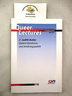 Bild des Verkufers fr Queere Bndnisse und Antikriegspolitik. Mit einer Einfhrung von Andreas Kra und einer Annotation von Bodo Niendel. Aus dem Englischen von Tatjana Eggeling und Lilian-Astrid Geese.Queer Lectures ; 9 zum Verkauf von Chiemgauer Internet Antiquariat GbR