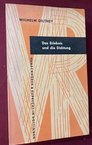 Bild des Verkufers fr Das Erlebnis und die Dichtung: Lessing, Goethe, Novalis, Hlderlin. zum Verkauf von Plurabelle Books Ltd