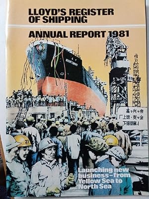 Bild des Verkufers fr Lloyd's Register of Shipping. Annual Report 1981. zum Verkauf von Plurabelle Books Ltd