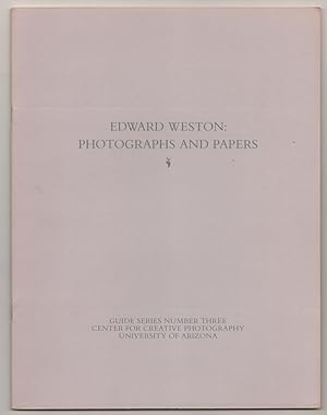 Immagine del venditore per Edward Weston: Photographs and Papers venduto da Jeff Hirsch Books, ABAA