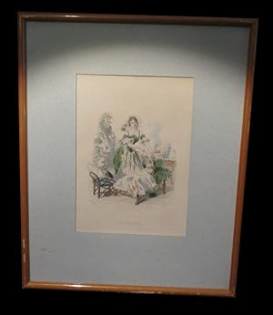 Image du vendeur pour [Planche en couleurs extraite des Fleurs animes] ''Guimauve''. mis en vente par Babel Librairie