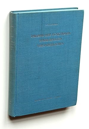 Imagen del vendedor de Theorie der Funktionen einer reellen Vernderlichen. [Mathematische Lehrbcher und Monographien, I. Abteilung Band VI]. a la venta por Versandantiquariat Hsl