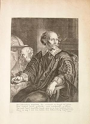 [Original engraving, ca 1786] Portrait print of Dutch theatre writer Samuel Coster (1579-1665), 1 p.