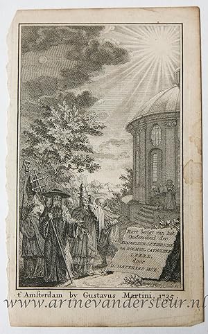 [Antique title page, 1735] Kort bericht van het onderscheyd der evangelisch-luthersche en roomsch...