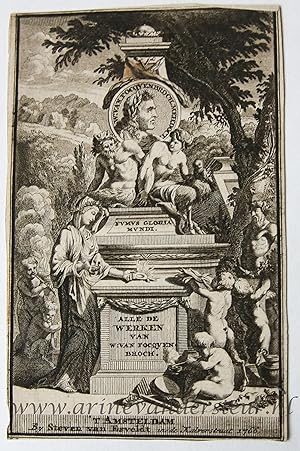[Antique title page, 1766] Monument van Willem van Focquenbroch [Alle de Werken vam W: Van Focque...