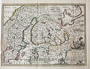 [Antique print, etching, 1749] Map of the Reign of Sweden, published ca. 1749.