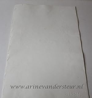 [Cotton paper] Sheet of cotton paper. Thick and soft paper with mark SIRENE, high quality, folio,...