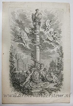 [Antique title page, ca. 1766] Lof der Onzydigheid, published ca. 1766, 1 p.