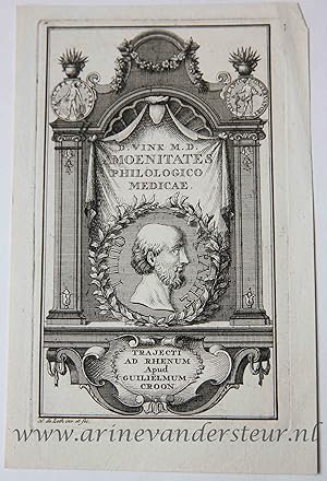[Antique title page, 1730] Amoenitates philologico-medicae, published 1730, 1 p.