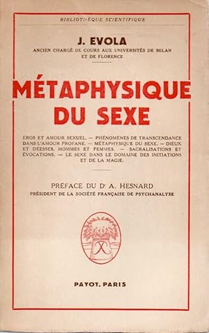 Bild des Verkufers fr Metaphysique du Sexe zum Verkauf von San Francisco Book Company