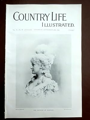 Immagine del venditore per Country Life Illustrated magazine No. 37. 18th September 1897. The Countess of Warwick, Glamis Castle, Beavers in Sussex, Gipsies, The St Leger, Eastbourne Croquet Tournament, venduto da Tony Hutchinson