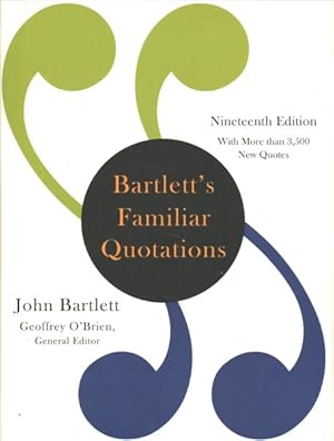 Seller image for Bartlett's Familiar Quotations for sale by GreatBookPrices