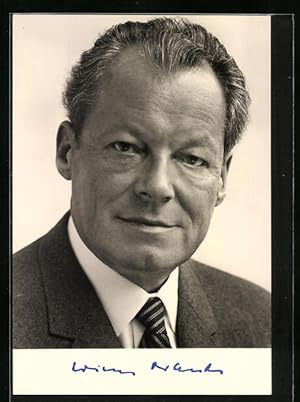 Bild des Verkufers fr Ansichtskarte Dr. h. c. Willy Brandt, Vorsitzender der SPD zum Verkauf von Bartko-Reher