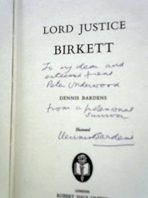 Image du vendeur pour Lord Justice Birkett mis en vente par World of Rare Books