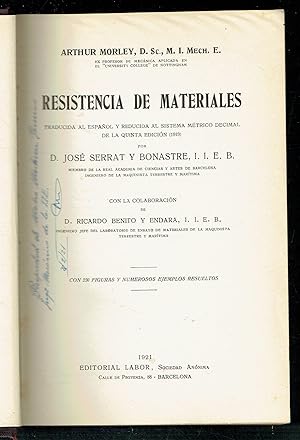 Resistencia de materiales.