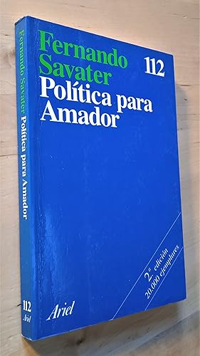 Imagen del vendedor de Poltica para Amador a la venta por Llibres Bombeta