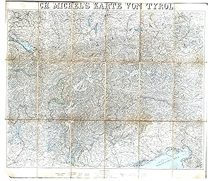 Chr. Michel's Gebirgs-, Post- und Eisenbahn-Reise-Karte von Tyrol mit den angrenzenden Theilen vo...